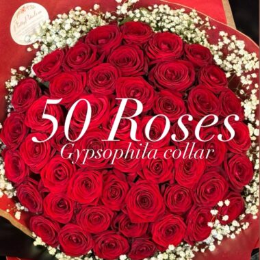 50 Red Roses Bouquet